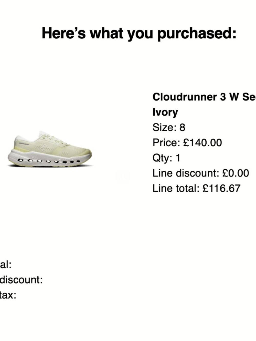 On Cloud Cloudrunner 3 Women's Running Shoes - Picture 5 of 5
